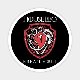 House BBQ - Medieval Food Parody Magnet